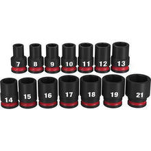 Milwaukee SHOCKWAVE 3/8in Drive 14PC Metric Standard 6 Point Impact Socket Set 49667007