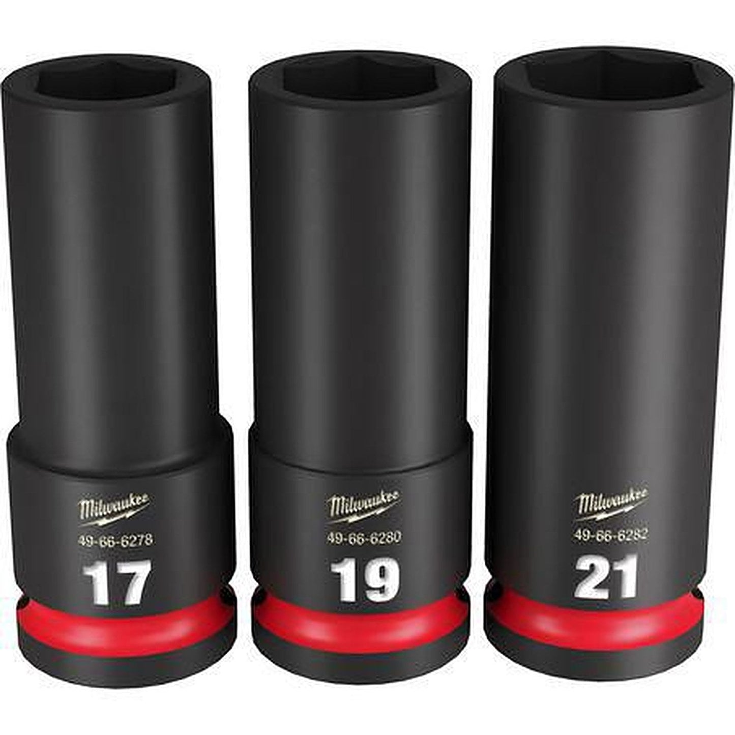 Milwaukee SHOCKWAVE 1/2in Drive 3PC Metric Deep 6 Point Impact Socket Set 49667025