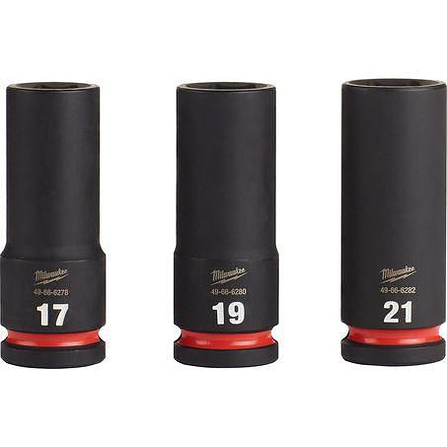 Milwaukee SHOCKWAVE 1/2in Drive 3PC Metric Deep 6 Point Impact Socket Set 49667025