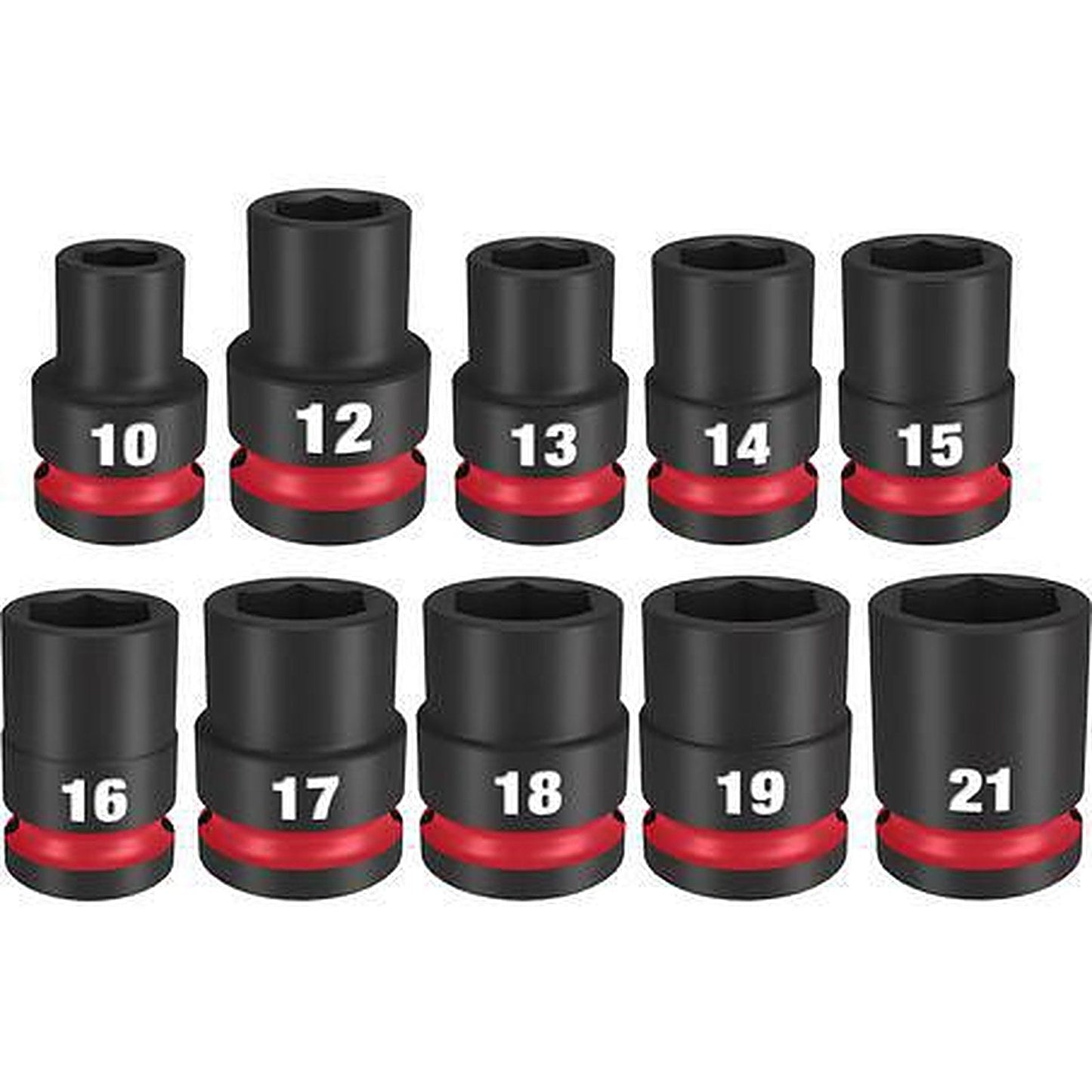 Milwaukee SHOCKWAVE 1/2in Drive 12PC Metric Standard 6 Point Impact Socket Set 49667052
