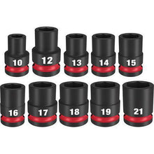 Milwaukee SHOCKWAVE 1/2in Drive 12PC Metric Standard 6 Point Impact Socket Set 49667052