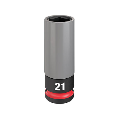Milwaukee SHOCKWAVE Impact Duty 1/2in Drive 21mm Lug Nut Wheel Socket 49667806