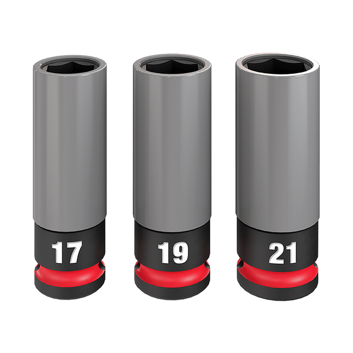 Milwaukee SHOCKWAVE Impact Duty 1/2in Drive 3PC Lug Nut Wheel Socket Set 49667830