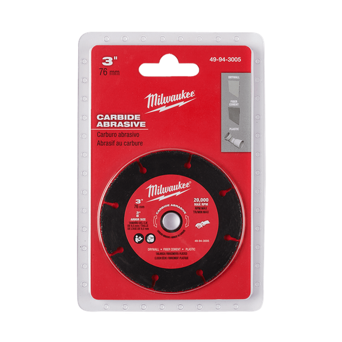 Milwaukee Carbide Abrasive Wheel