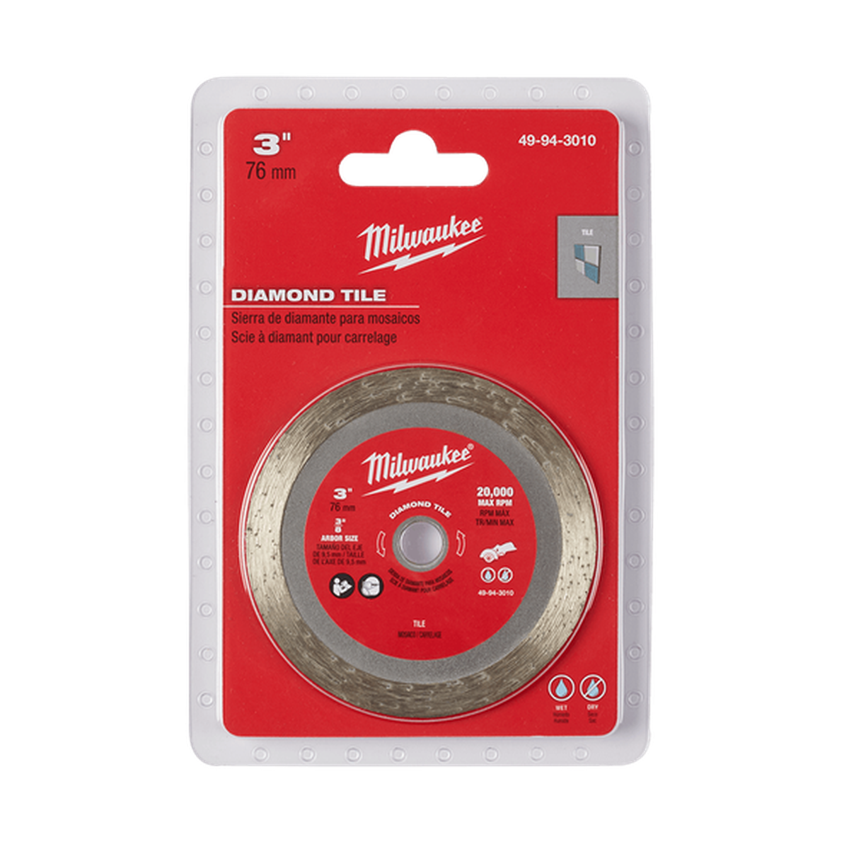 Milwaukee Diamond Tile Wheel