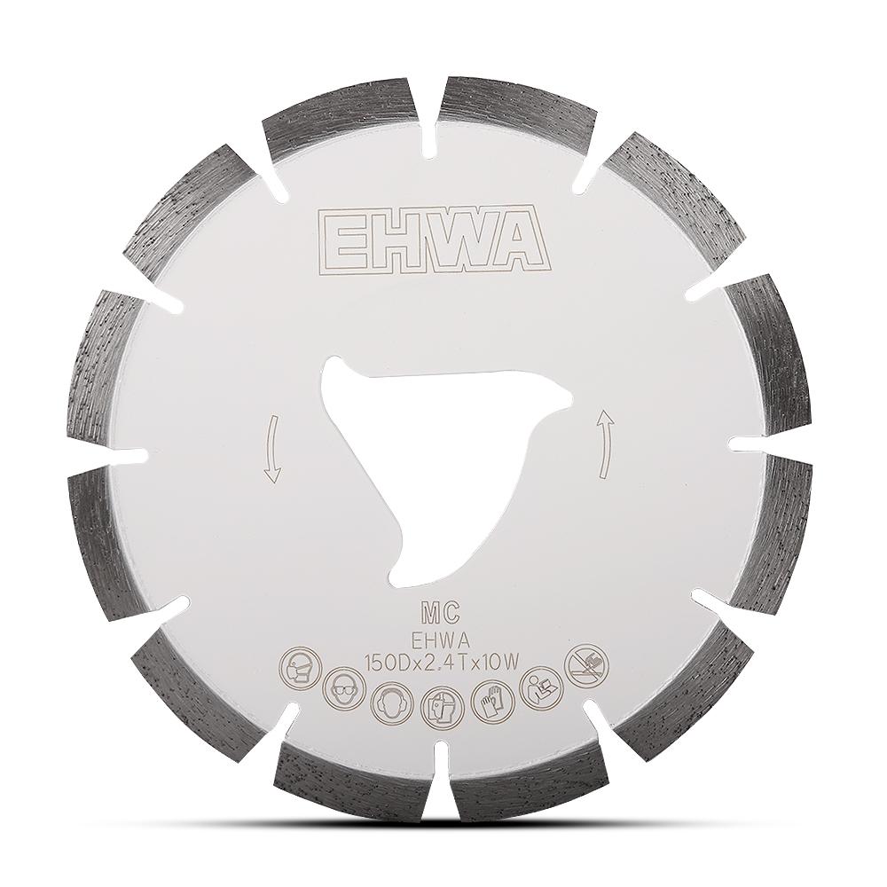 Ehwa ELSFF150MC 150mm (6") Soff-Cut Medium Concrete White Diamond Blade