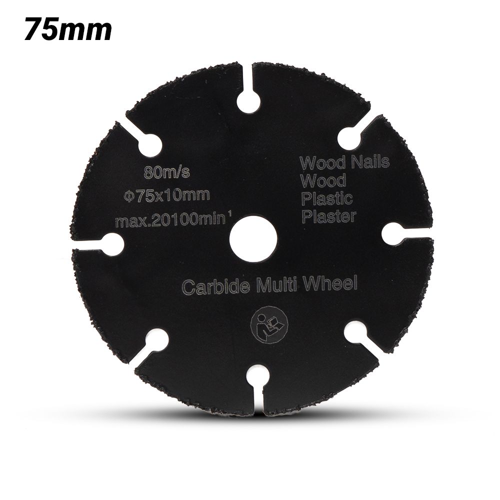 Daytona DMWB75 75mm x 10mm Multi Material Carbide Disc Suits Mini Grinder Cuts Nails/ Wood/ Grout/Plastic & Plaster