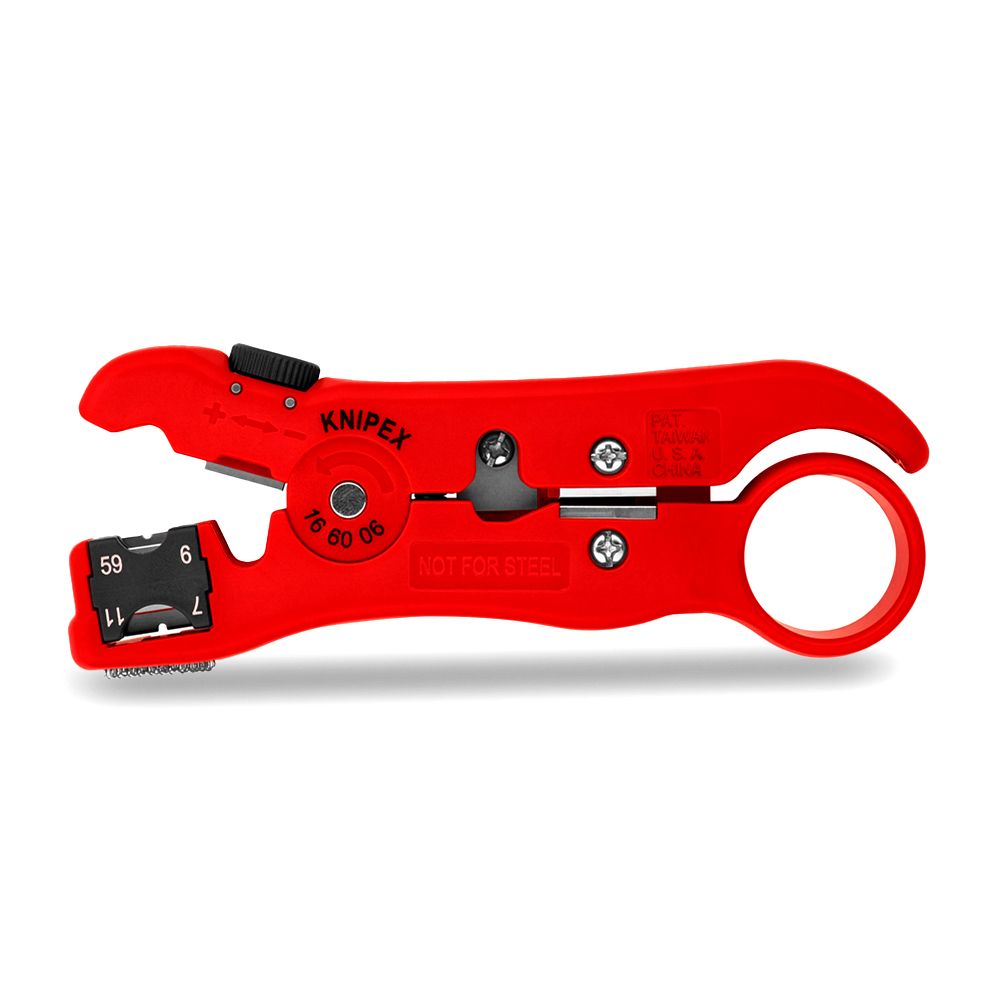 Knipex 166006SB Wire Stripping Tool for Coax and Data Cable