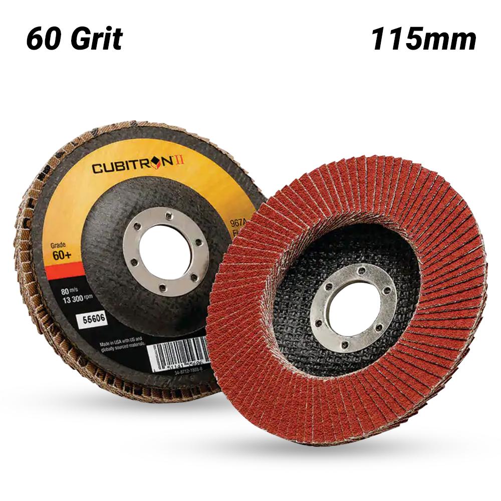 3M 65052 (967A) 115mm x 22mm Cubitron II 967A Grit 60 Flap Disc