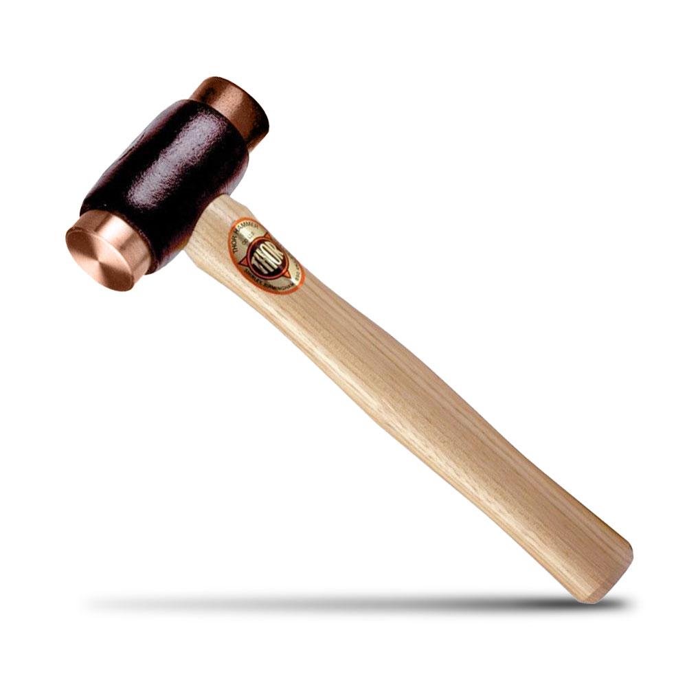 Thor Hammer TH210 (508924) 32mm (1-1/2lb) Wood Handle Copper/Rawhide Hammer