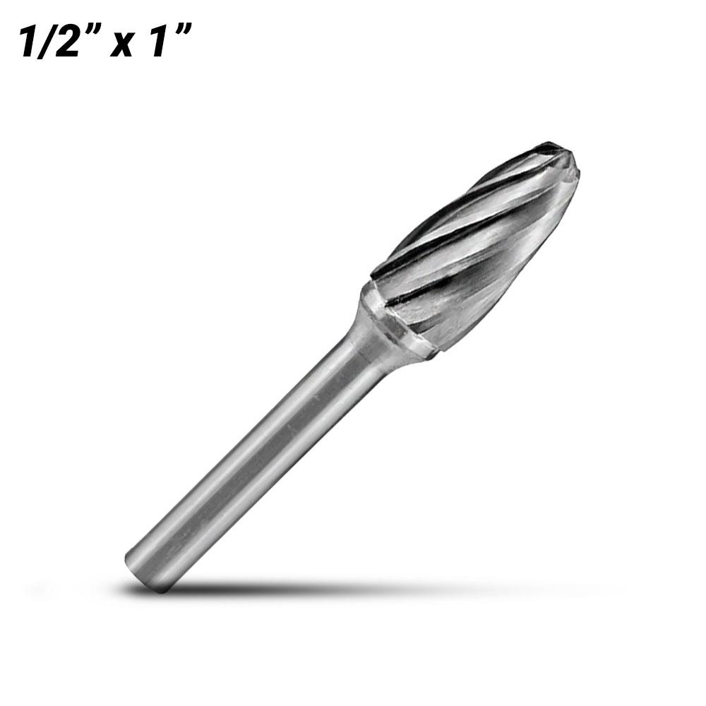 Holemaker CB-SF5-AC 1/2" x 1" Tree Shape Radius Carbide Burr