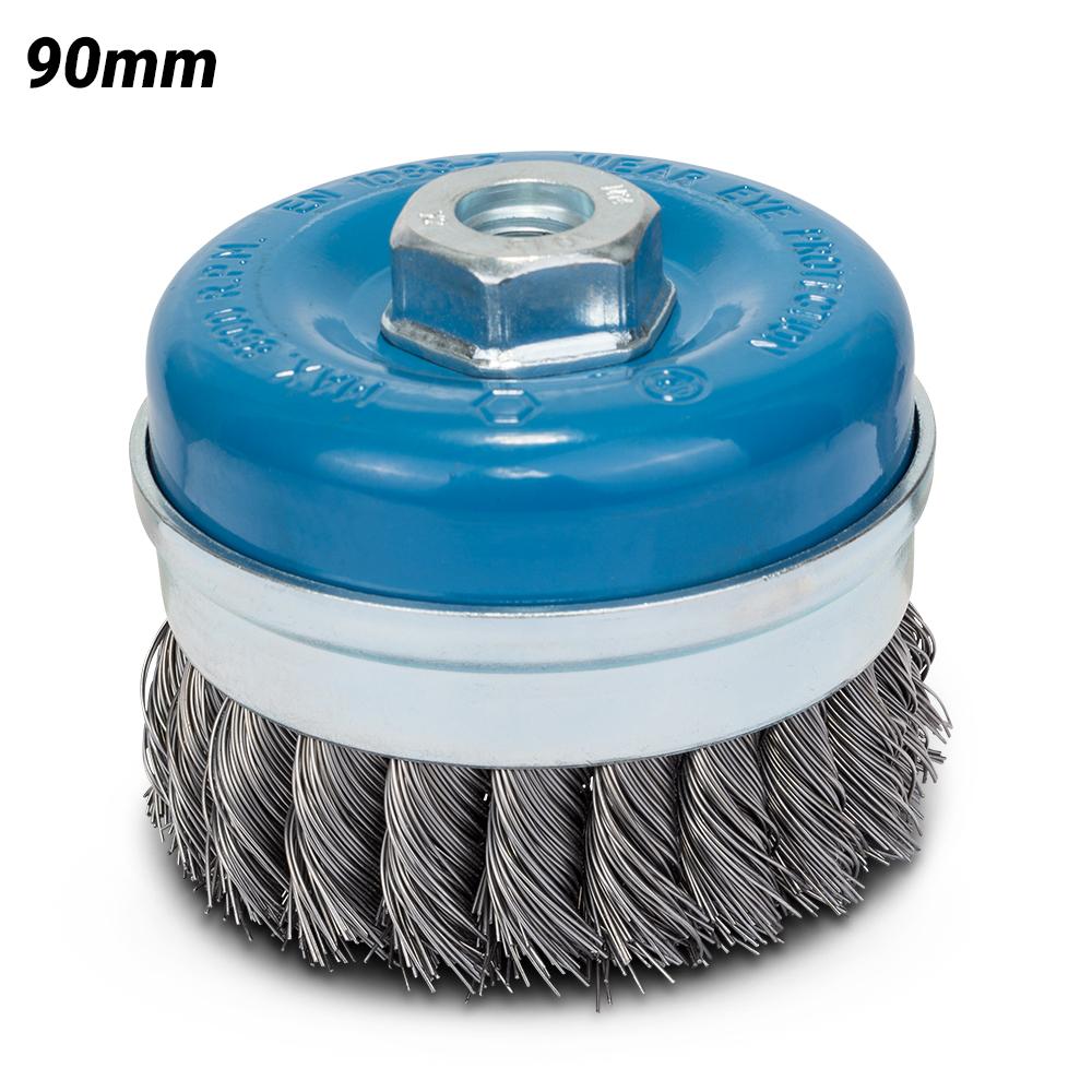 Bosch GWS TOPFB. 90GZ (1.608.614.001) 90mm Knotted 0.5mm Steel Wire Cup Brush