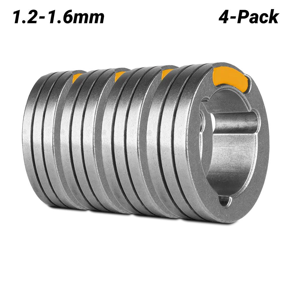 UNIMIG U11487 4-Pack 1.2-1.6mm F Knurled Groove 37/24 Drive Roller