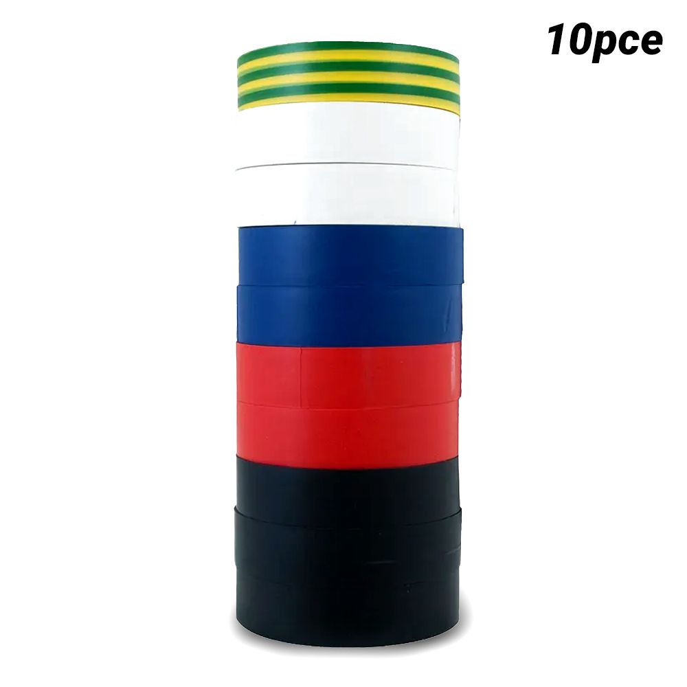 Cabac ITRP 10pce Insulation Tape Rainbow Pack