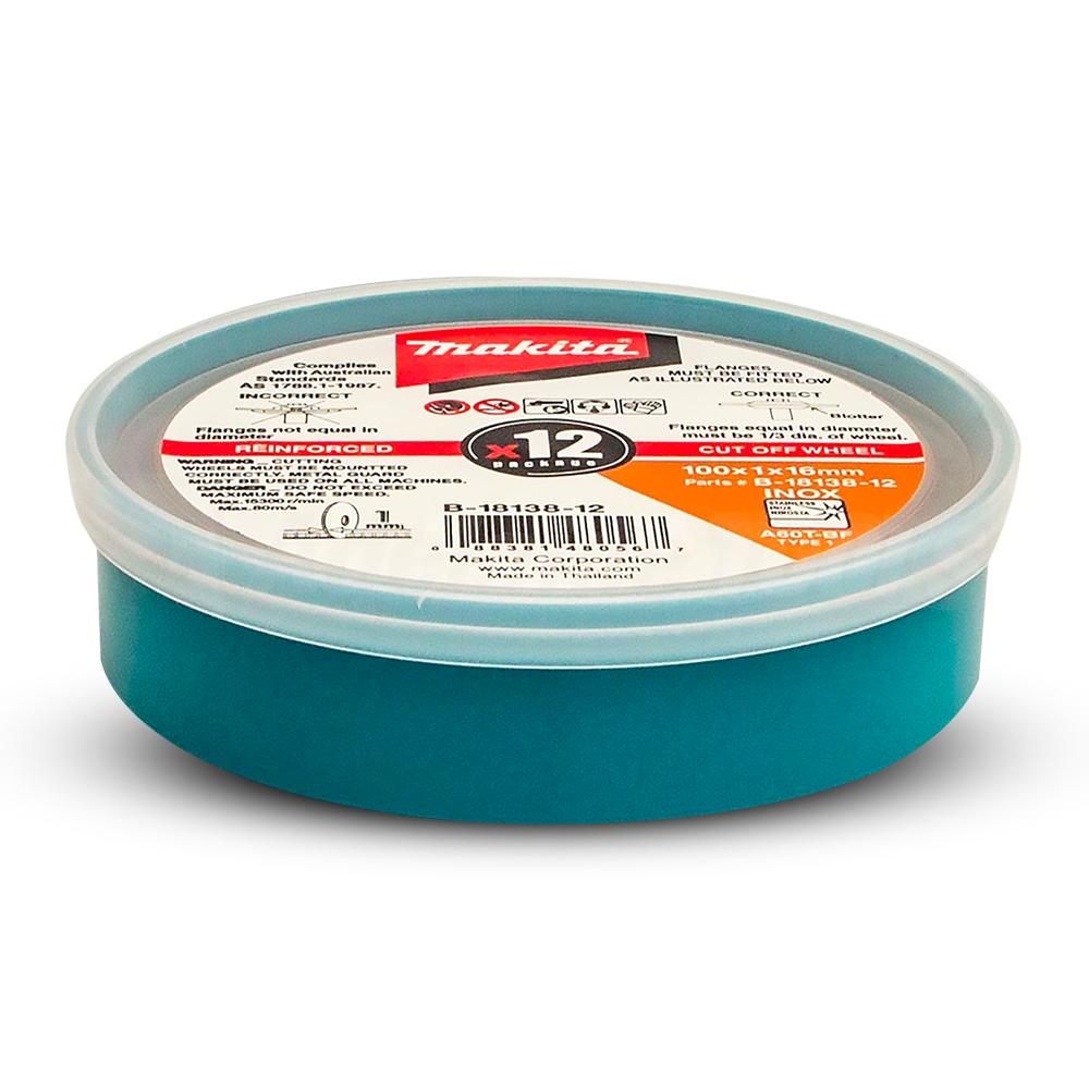 Makita B-18138-12 12-Pack 100mm (4")Elite INOX Cut Disc