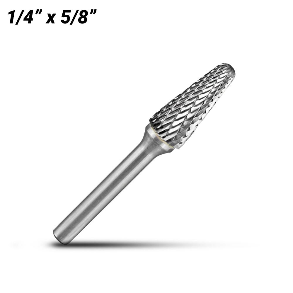 Holemaker CB-SL1 1/4" x 5/8" Tapered Radius Carbide Burr