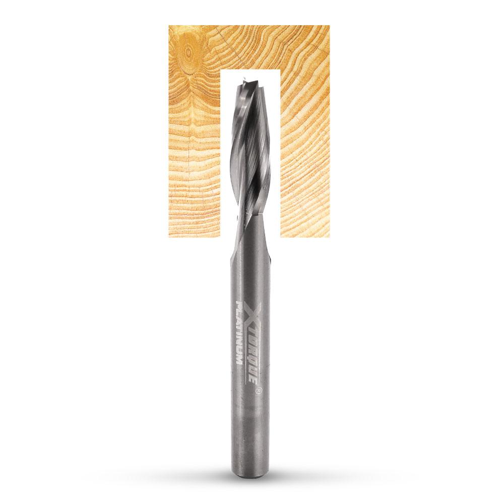 Xtorque XP146S Platinum 6.35mm Spiral Right Hand Upcut 1/4" Shank Router Bit