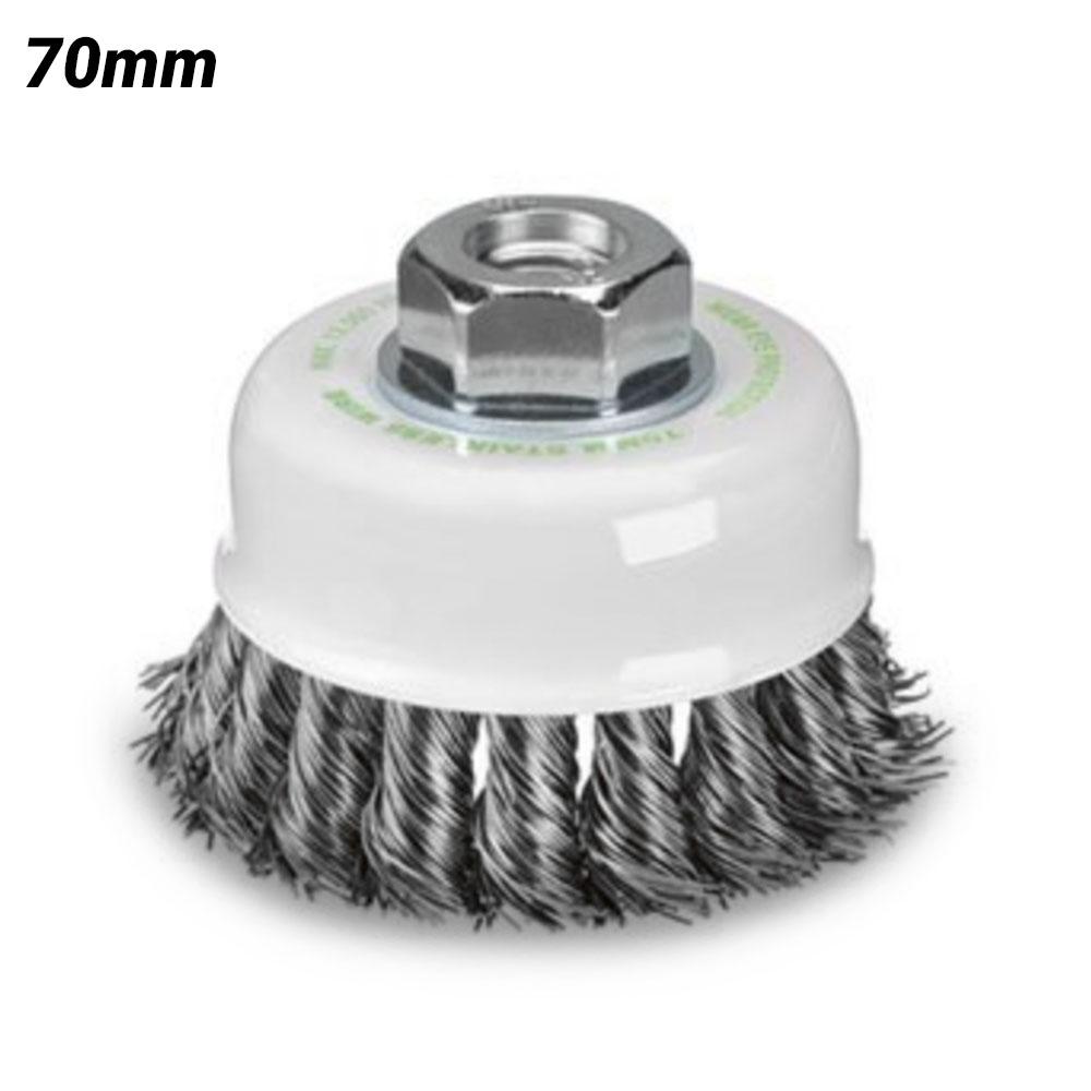Bordo 5101-70-3.5 70mm 1 Row 0.50mm Stainless Steel Twist Knot Cup Brush