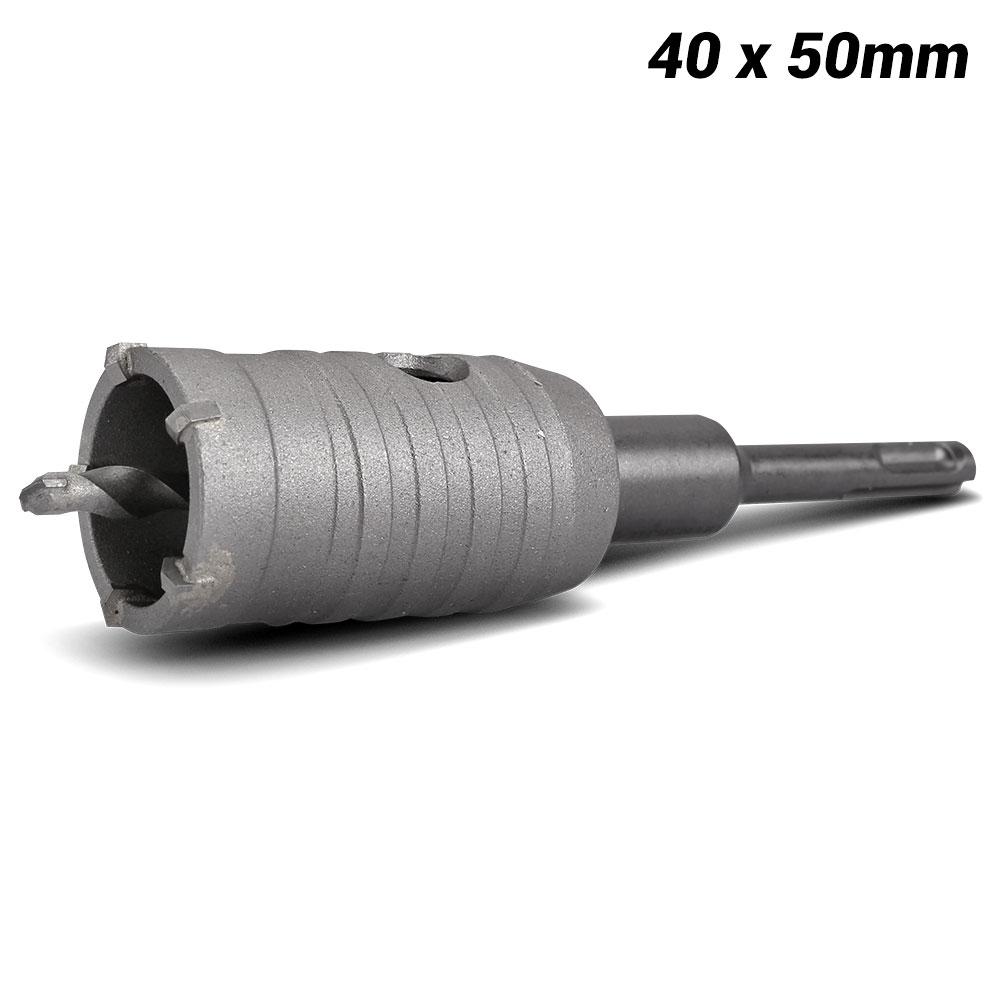 Techsmart THCT40 M16 40mm x 50mm SDS Plus TCT Hole Cutter Light Weight Core Bit