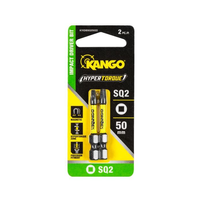 Kango 50mm SQ2 Hypertorque Impact Driver Bit - 2 Pack