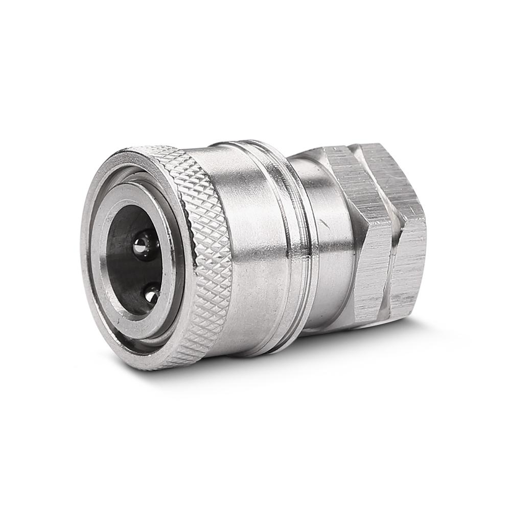 Typhoon TF14C Stainless Steel 1/4" BSPT Female To 1/4" Coupler