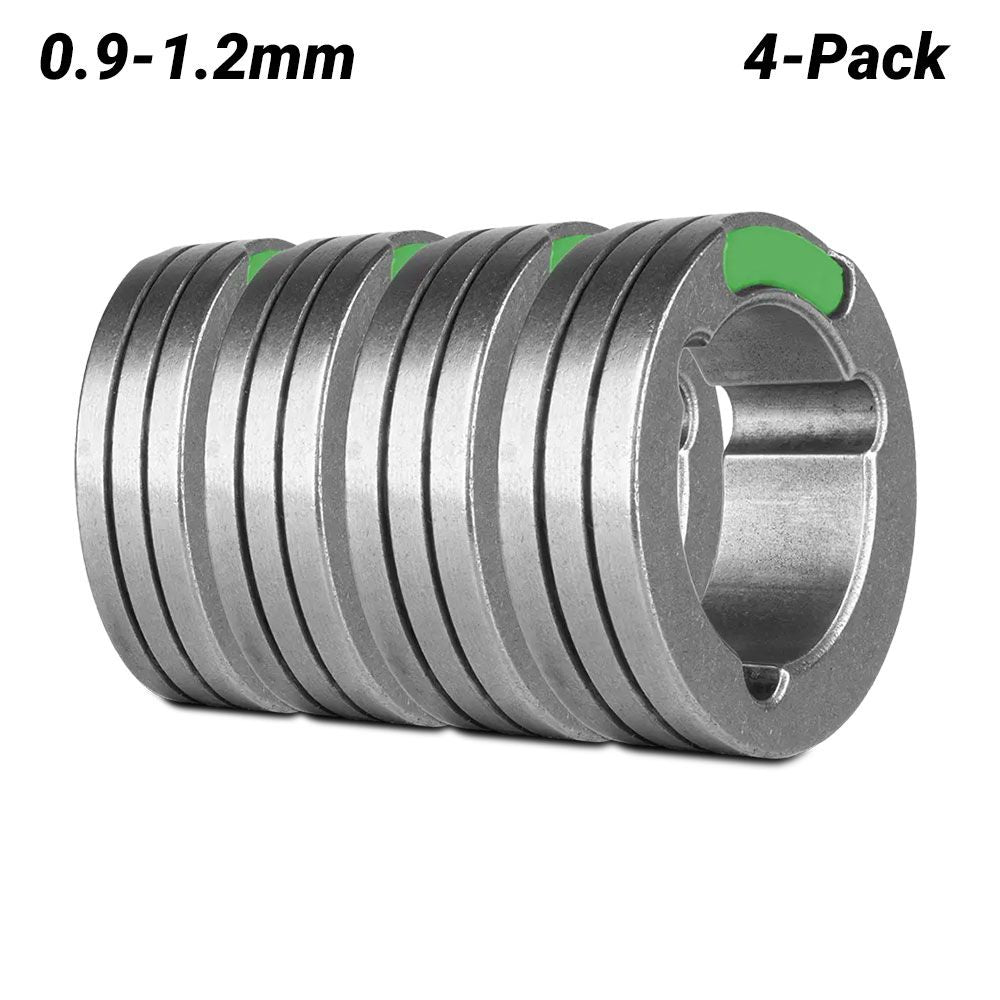 UNIMIG U11488 4-Pack 0.9-1.2mm F Knurled Groove 37/24 Drive Roller
