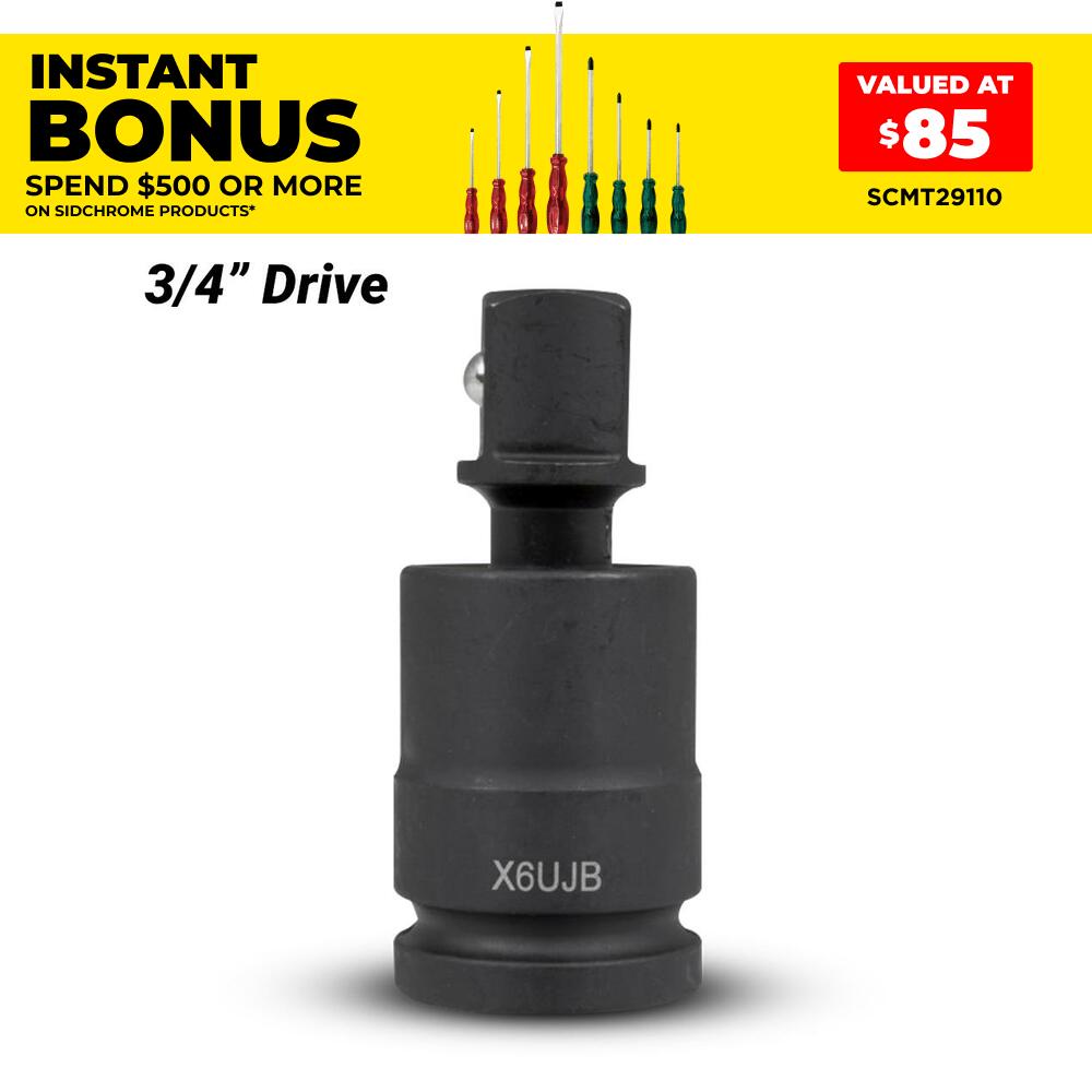 Sidchrome X6UJB 3/4" Drive Impact Universal Joint