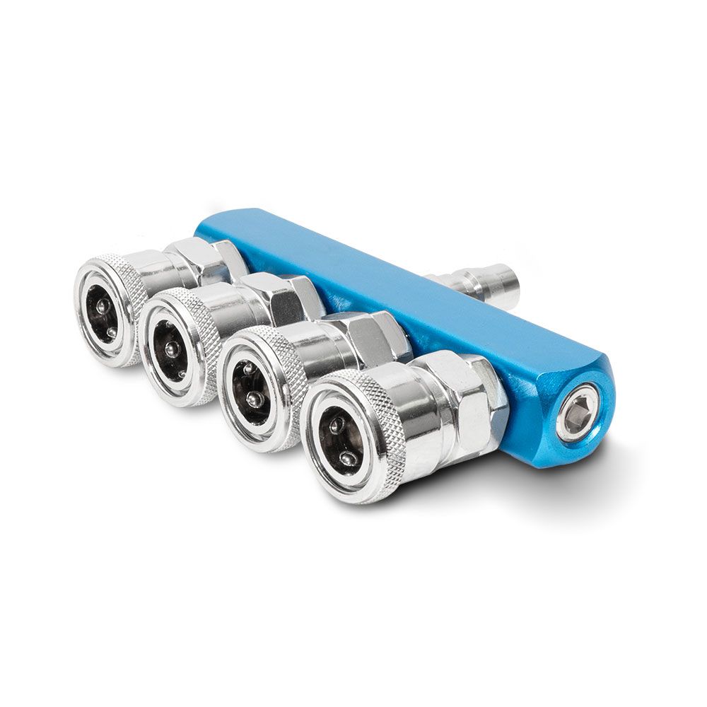 Chicago Air CANS4WAYM 4-Way Nitto Type Quick Connect Air Compressor Manifold Fitting