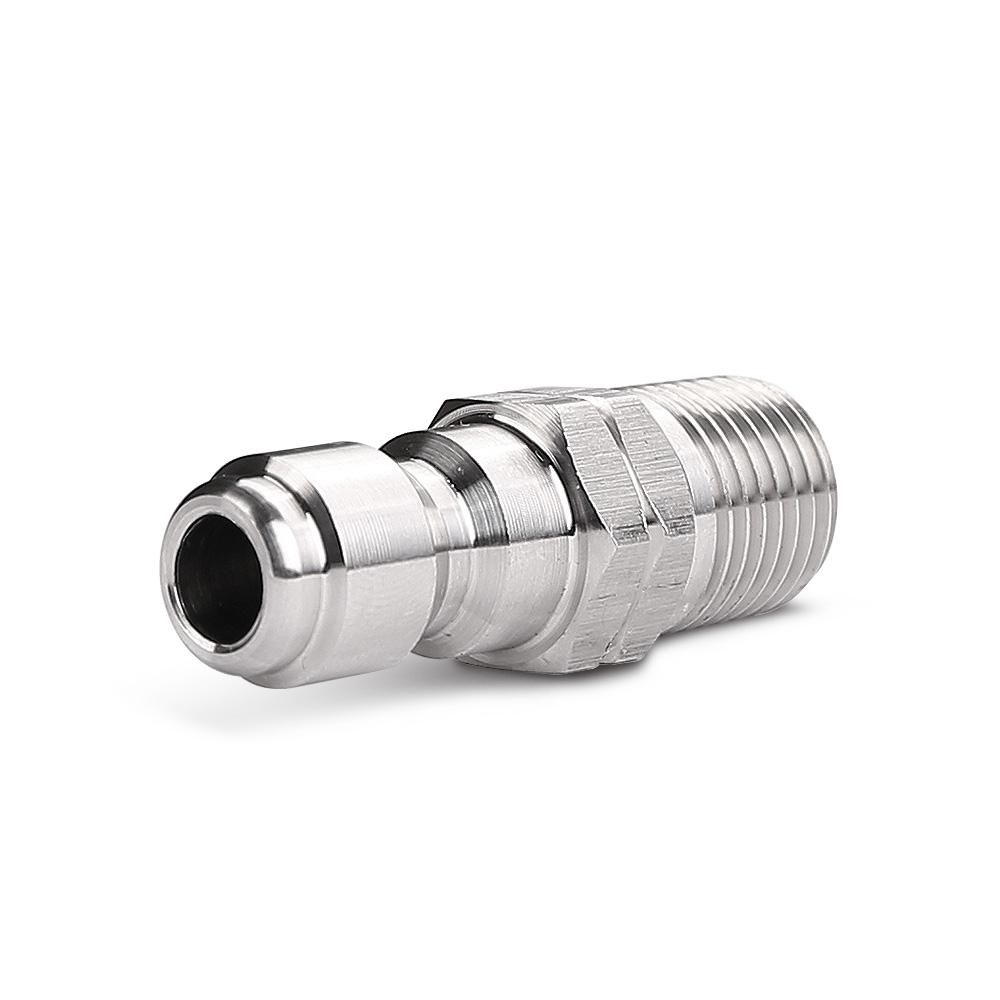 Typhoon TM14P Stainless Steel 1/4" BSPT Male To 1/4" Female Plug