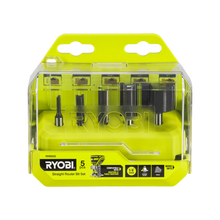 Ryobi 5-Piece Straight Router Bit Set