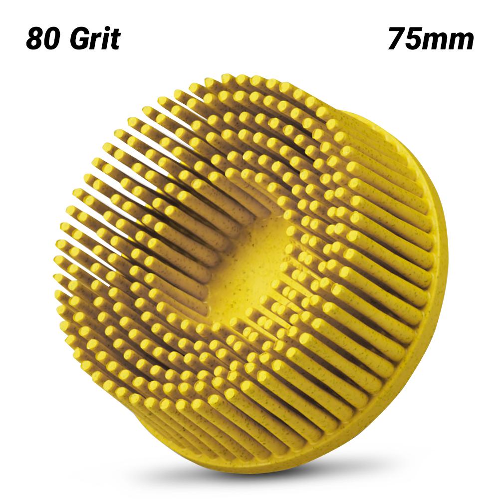3M 61500132214 75mm (2") Scotch-Brite Roloc 80 Grit Bristle Disc