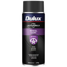 Spray Paint Dulux Autoshield 340G Sg Black Wheel Coat