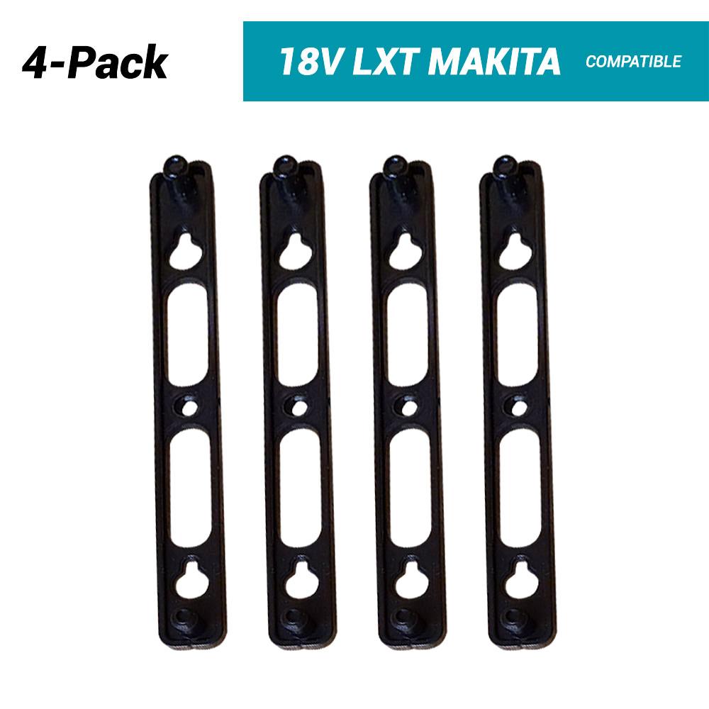StealthMounts CMC-MK-B 18V Makita LXT 2-Pack Black Double Charger Mounts to suit DC18RD