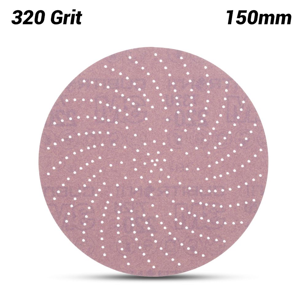 3M 7100335436 (60440618399) 150mm (6") Xtract Cubitron II 732U 320 Grit Clean Paper Sanding Disc