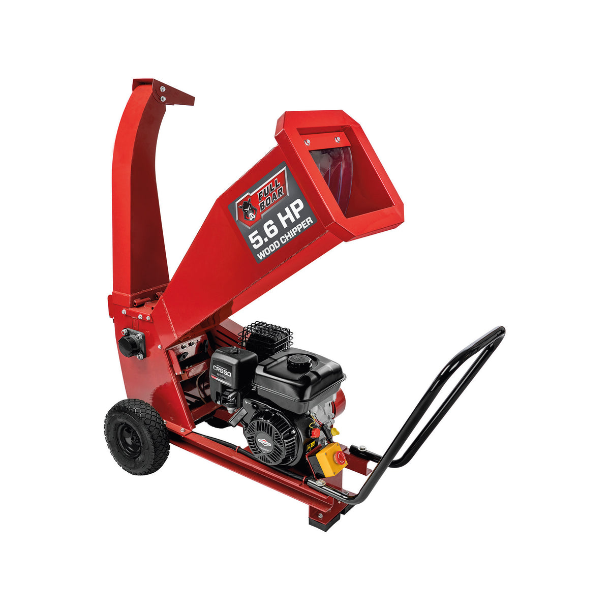 Full Boar 5.6HP B&S Petrol Wood Chipper Shredder