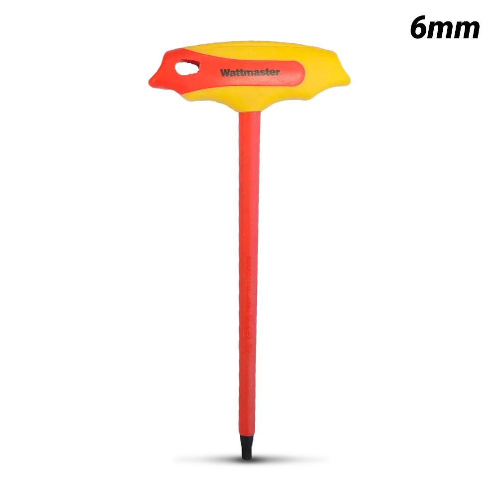 Wattmaster WATTHEXKEY6.0 6mm VDE T-Handle Hex Wrench