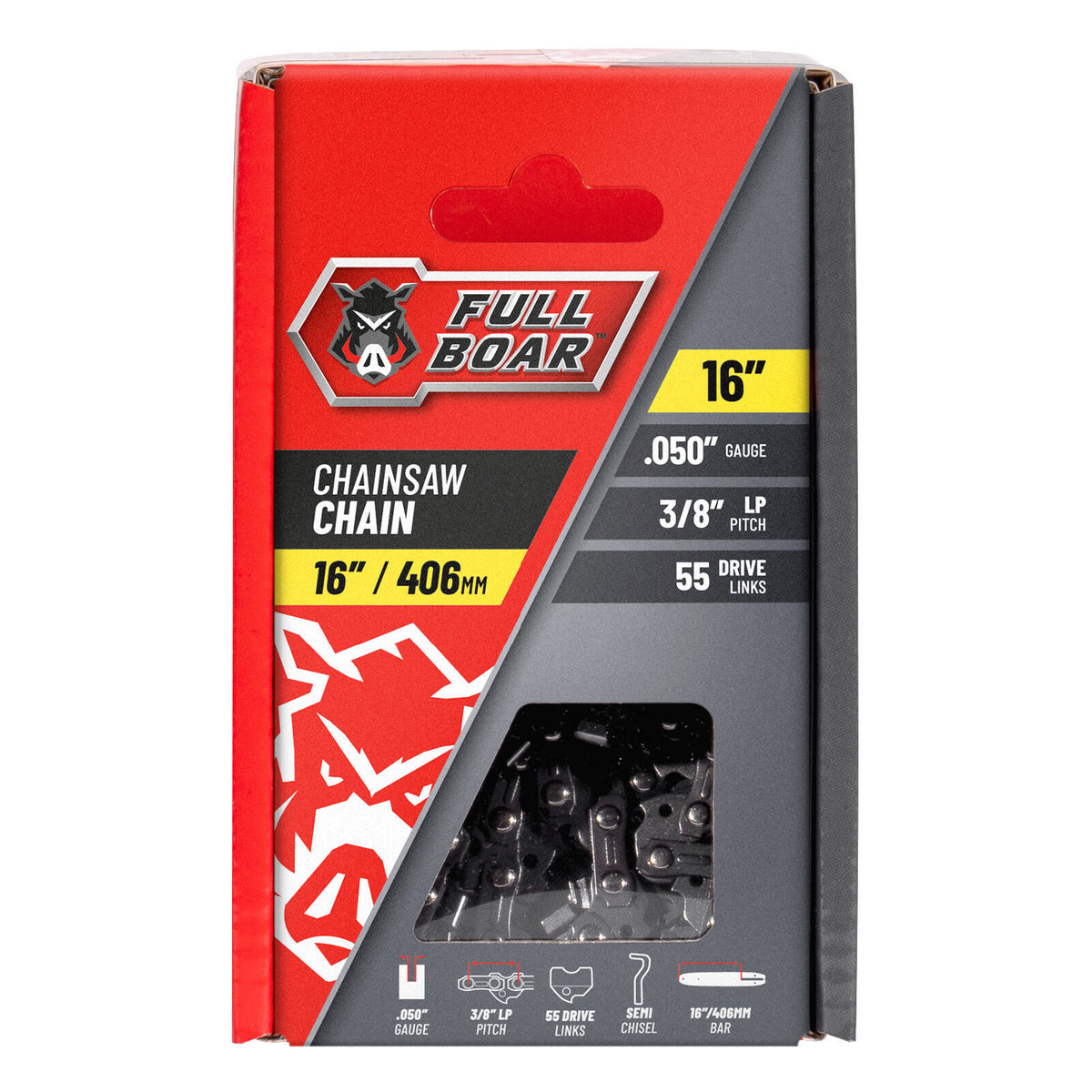 Full Boar 16" / 406mm Chasinsaw Chain FBCSC-165055