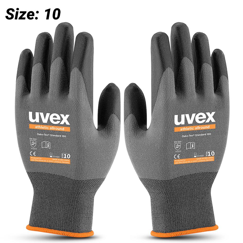 Uvex 6002810 Athletic Allround Foam NBR Gloves (SIZE 10)