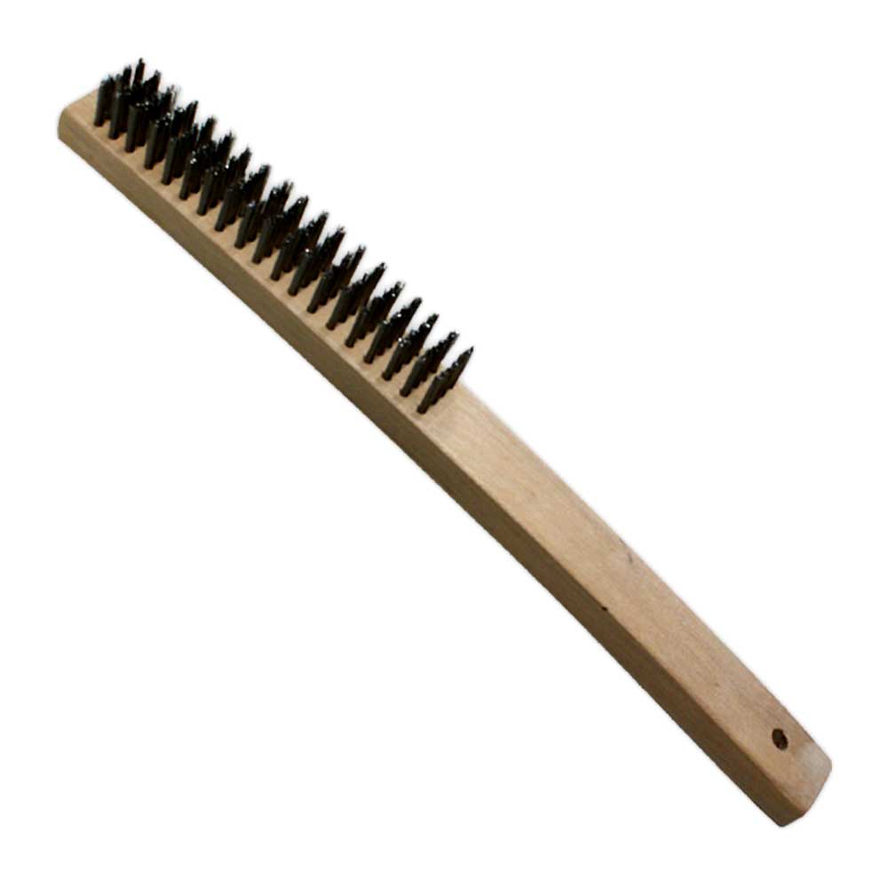 Cigweld 646363 WeldSkill Steel Bristle Wire Brush with Straight Rows