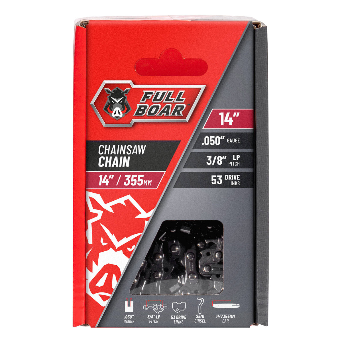 Full Boar 14" / 355mm Chainsaw Chain FBCSC-145053