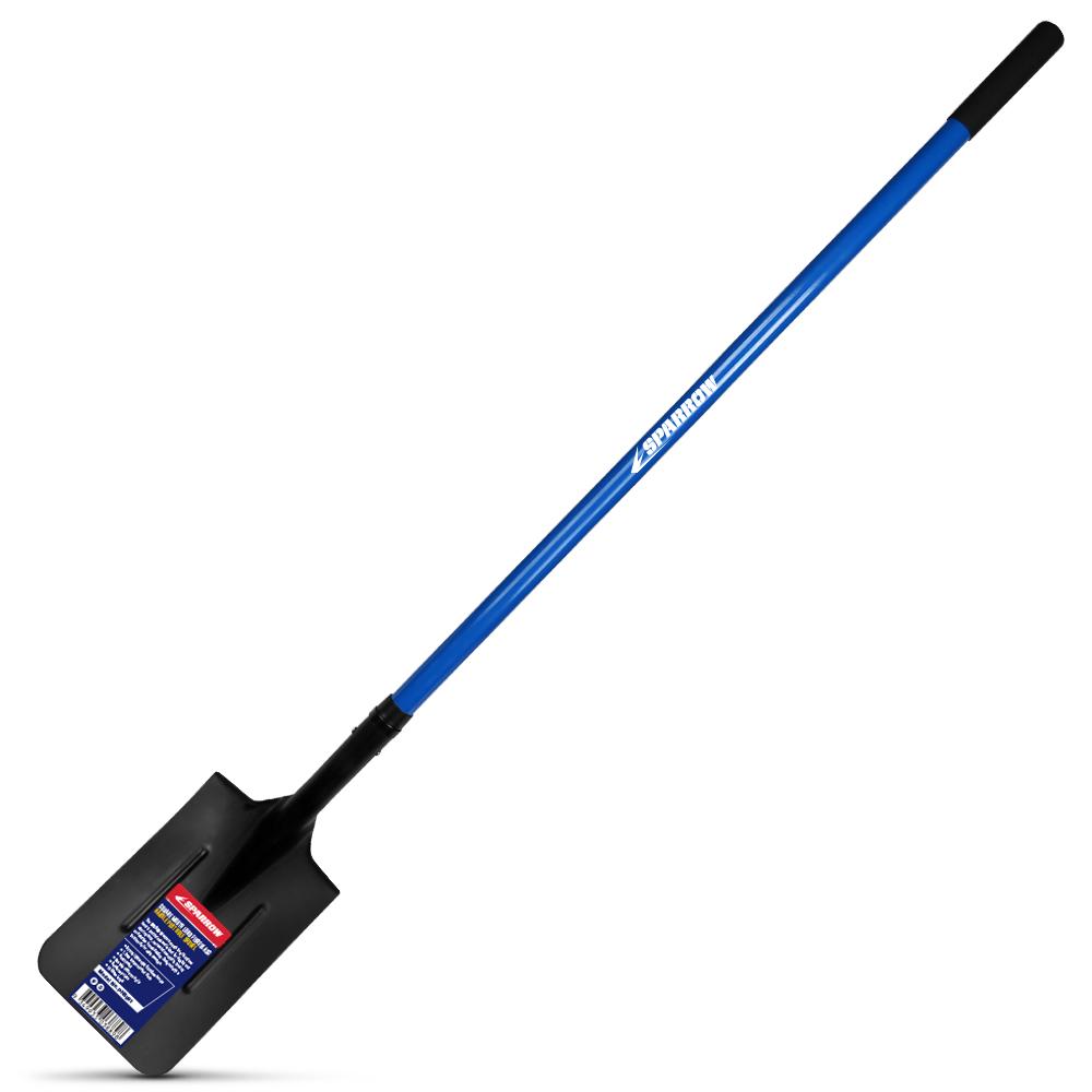 Sparrow PHS001 Square Mouth Long Fibreglass Handle Post Hole Shovel