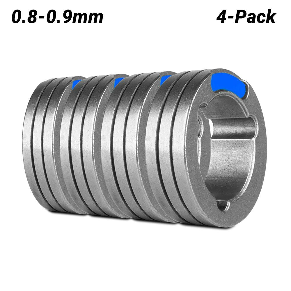UNIMIG U11485 4-Pack 0.8-0.9mm F Knurled Groove 37/24 Drive Roller