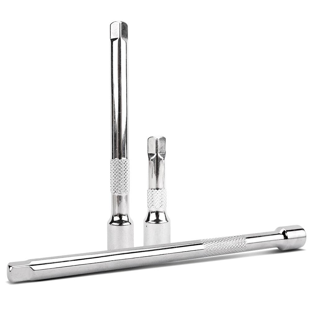 Daytona D3PCE14 3pce 1/4" Drive 5-150mm Socket Extension Bar Set