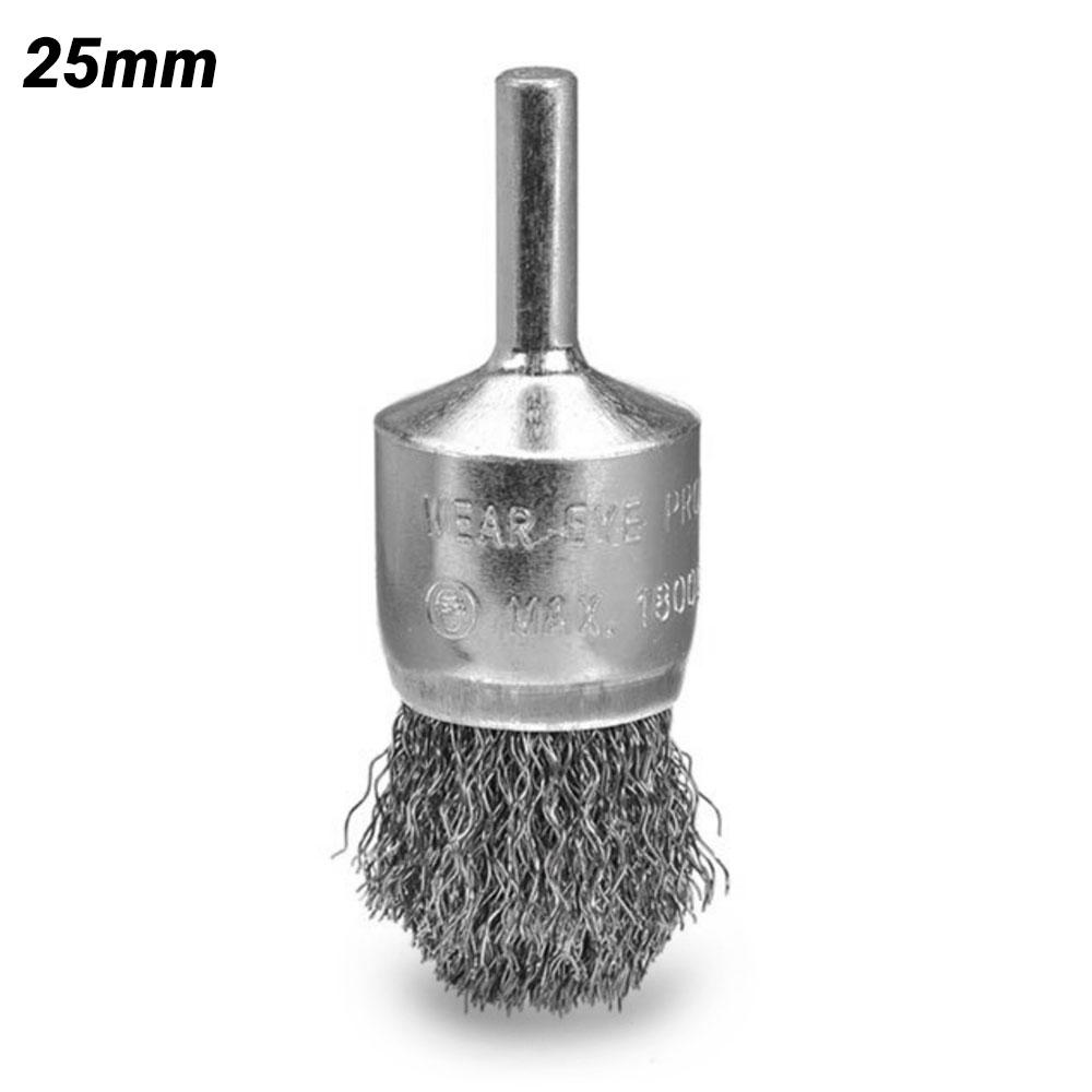 Bordo 5114-25P.3 25mm 0.3mm Steel Wire High Speed Crimp Wire End Brush Reduced Flare