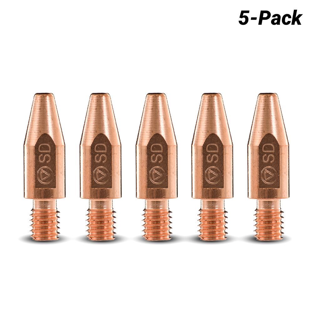Kemppi CT06C1SD003BL5 5-Pack 0.6mm Contact Tip C1 STD M6 Blister GX/GF/Gxe K5/8 Series Torch Pack