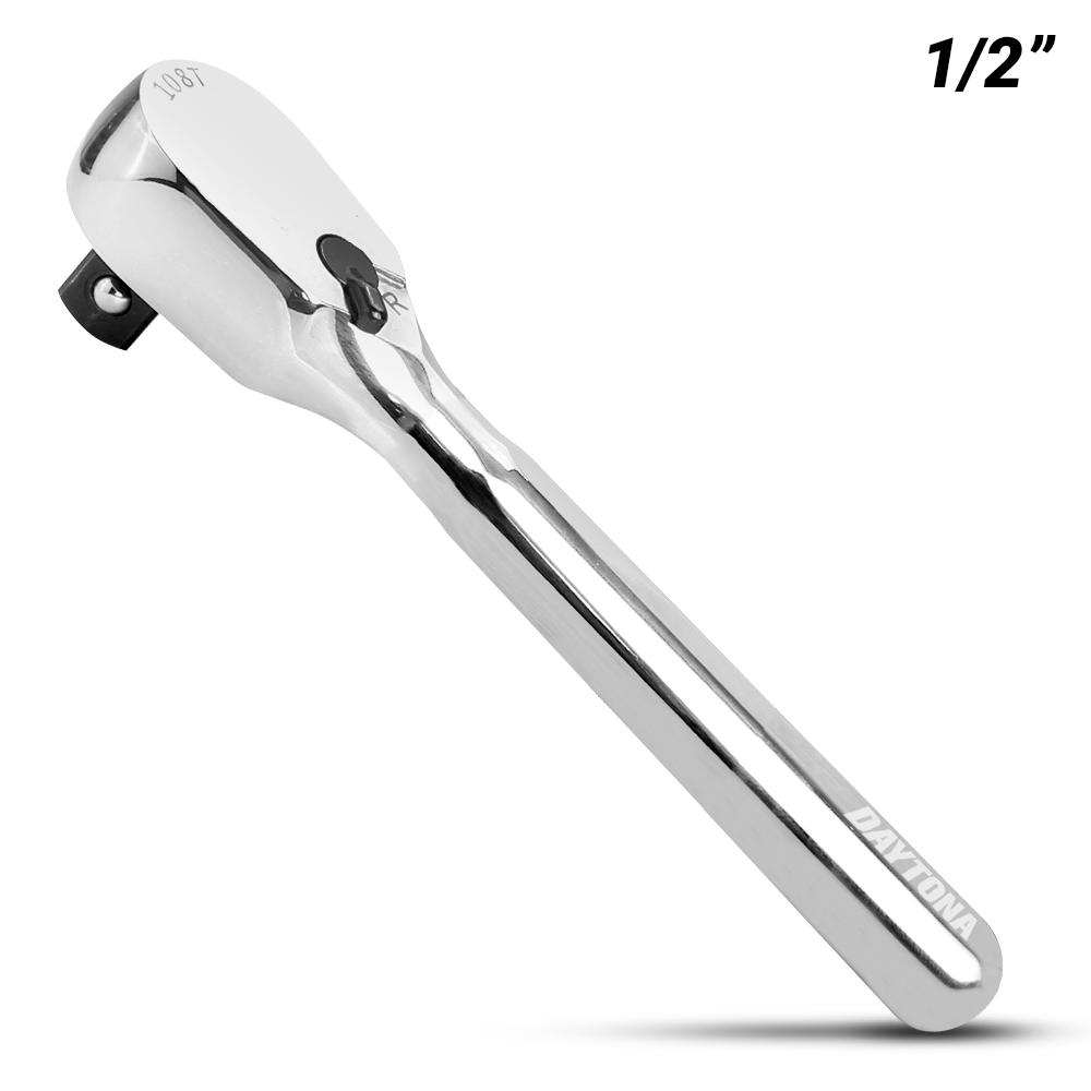 Daytona D12CSR 1/2" Drive 108T Compressed Head Stubby Reversible Ratchet