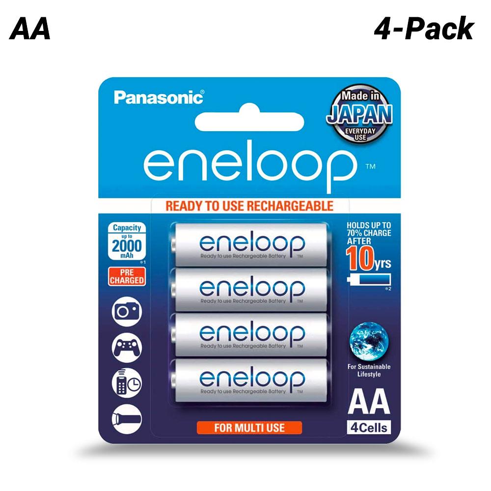 Panasonic BK-3MCCE/4BA 4-Pack Eneloop AA Blister 2000mAh Rechargeable Batteries