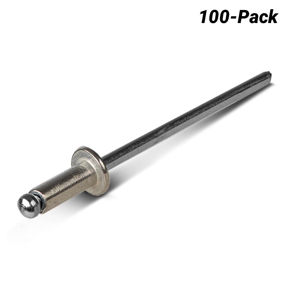 Apex AS-4-3-HP 100-Pack 3.2mm x 8.6mm Aluminium/Steel Rivet