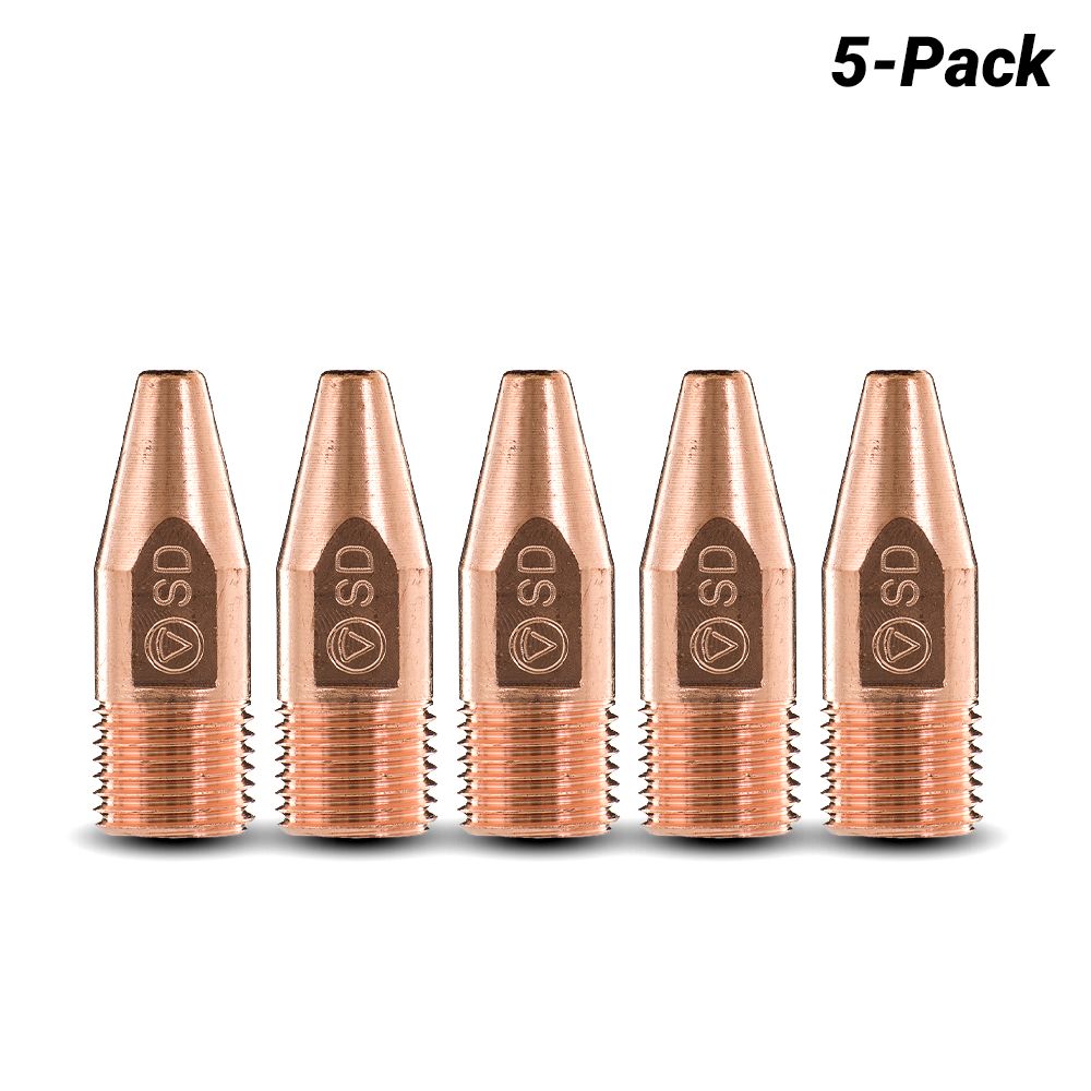 Kemppi CT09C1SD001BL5 5-Pack 0.9mm Contact Tip C1 STD M10 Blister GX/GF/GXE K5/8 Series Torch Pack