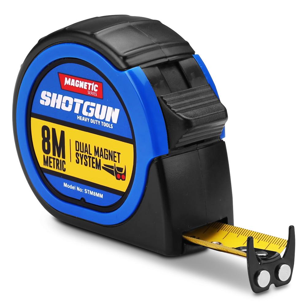 Shotgun STM8MM 8m x 25mm Magnetic Manual Lock Tape Measure